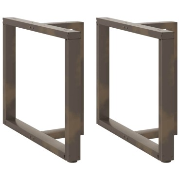 vidaXL Πόδια τραπεζαρίας σε σχήμα T 2 τεμ. 90x35x(72-73)cm Ατσάλι