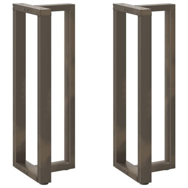 vidaXL Πόδια τραπεζιού μπαρ σχήμα T 2 τεμ. 40x35x(110-111)cm Ατσάλι
