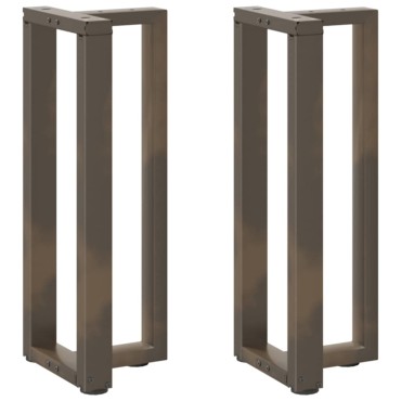 vidaXL Πόδια τραπεζιού κονσόλας σχήμα T 2 τεμ. 38x25x(72-73)cm Ατσάλι