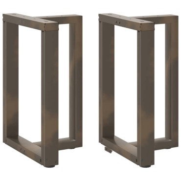 vidaXL Πόδια τραπεζαρίας σε σχήμα T 2 τεμ. 50x35x(72-73)cm Ατσάλι