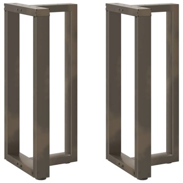 vidaXL Πόδια τραπεζιού μπαρ σε σχήμα T 2 τεμ. 50x35x(90-91)cm Ατσάλι