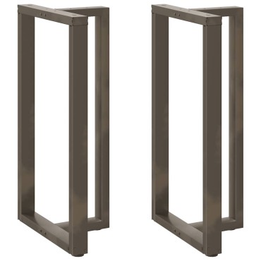 vidaXL Πόδια τραπεζιού μπαρ σχήμα T 2 τεμ. 60x35x(110-111)cm Ατσάλι
