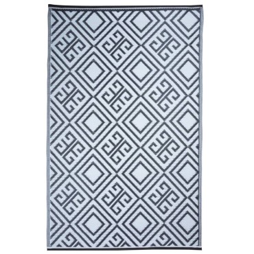 Esschert Design Χαλί Εξωτερικού Χώρου Σχέδιο Γραφικά 120x186 εκ. OC12