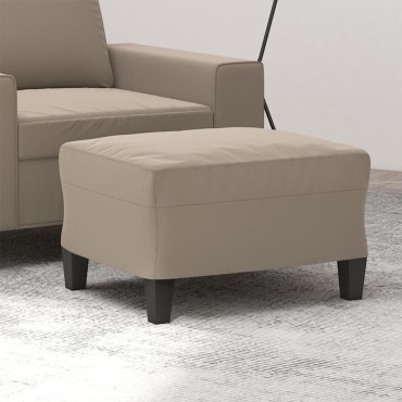 vidaXL Υποπόδιο Taupe 60x50x41cm από Ύφασμα Μικροϊνών 1 τεμ.