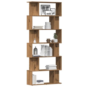 vidaXL Ντουλάπι βιβλίων Artisan Oak 80x24x192cm Κατασκευασμένο ξύλο 1 τεμ.