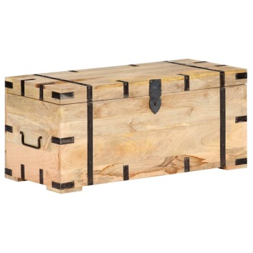 vidaXL Μπαούλο 90x40x40cm από Μασίφ Ξύλο Μάνγκο 1 τεμ.