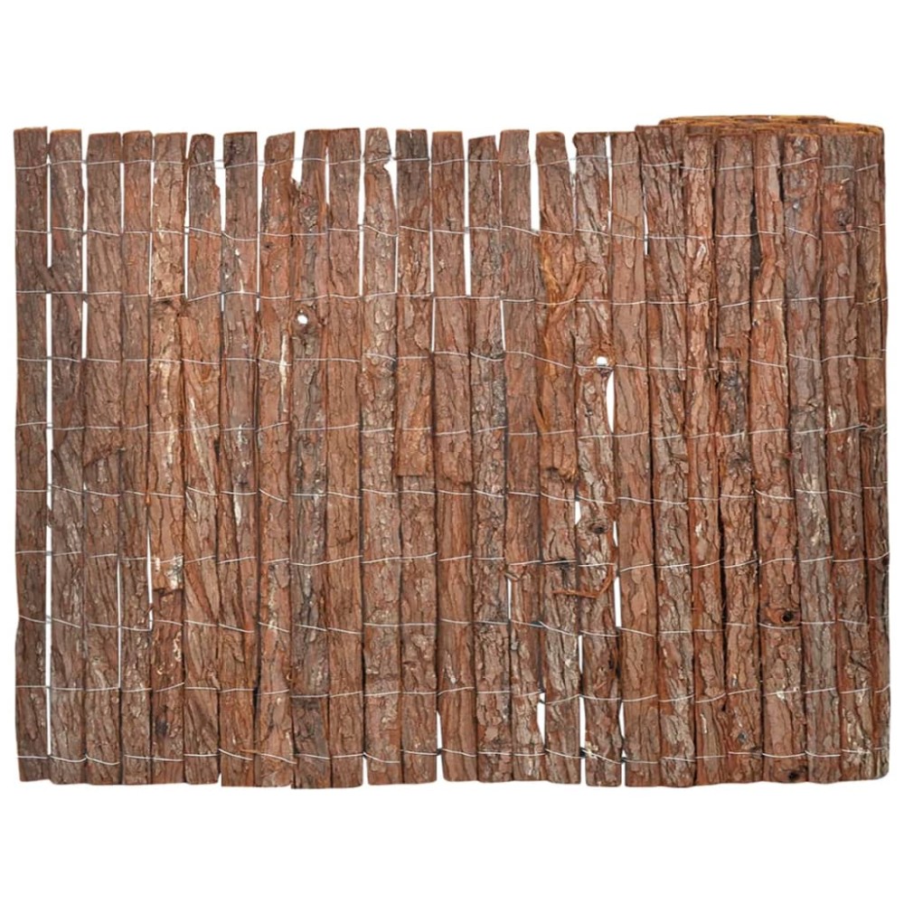 vidaXL Φράχτης Κήπου 1000x70cm από Φλοιό Δέντρου