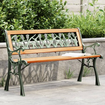 vidaXL Παγκάκι Κήπου από Μασίφ Ξύλο Ελάτης 116x53x74cm 1 τεμ.