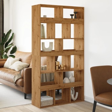 vidaXL Βιβλιοθήκη/Διαχωριστικό Χώρου Δρυς 100x33x187,5cm Επεξ. Ξύλο 1 τεμ.