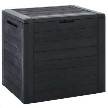 vidaXL Μπαούλο Αποθήκευσης Κήπου Ανθρακί 58,5x46x55cm απο Πολυπ/λένιο 1 τεμ.