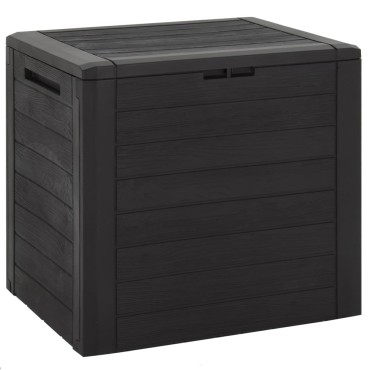 vidaXL Μπαούλο Αποθήκευσης Κήπου Καφέ 58,5x46x55cm απο Πολυπ/λένιο 1 τεμ.
