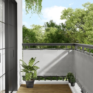 vidaXL Διαχωριστικό Βεράντας Αν. Γκρι 75x800εκ 100% Πολ. Ύφασμα Oxford