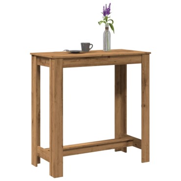 vidaXL Τραπέζι Μπαρ Αρτισιανή Δρυς 102x50x103,5cm Επεξ. Ξύλο 1 τεμ.