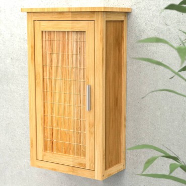 EISL Ντουλάπι Ψηλό με Πόρτα Μπαμπού 40x20x70cm