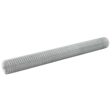 vidaXL Συρματόπλεγμα Κοτετσόσυρμα Ασημί 25 x 1,5 μ. Γαλβαν. Ατσάλι