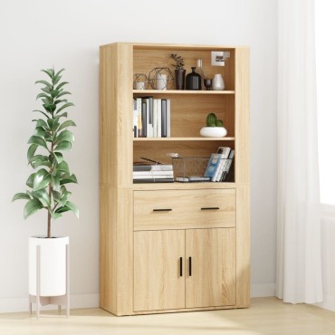 vidaXL Ντουλάπι Sonoma δρυς από Επεξεργασμένο Ξύλο 80x33x70cm 1 τεμ.