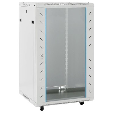vidaXL Καμπίνα Δικτύου 18U 19" IP20 Μαύρη 60x60x100 εκ.
