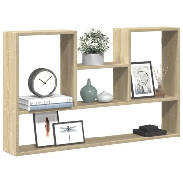 vidaXL Ραφιέρα Τοίχου Sonoma Δρυς 99x15x60cm από Επεξεργασμένο Ξύλο 1 τεμ.
