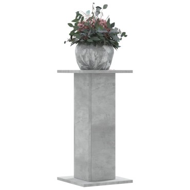 vidaXL Βάσεις Φυτών 2 τεμ. Γκρι Σκυρ. 30x30x60 εκ. Επεξεργασμένο Ξύλο