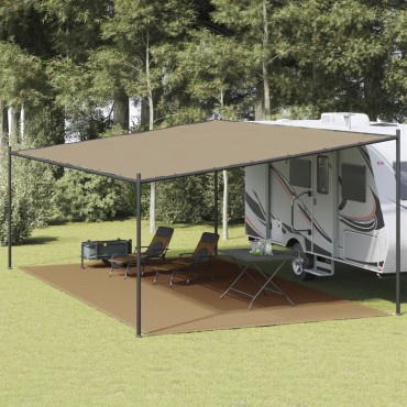 vidaXL Χαλί Σκηνής Taupe 400 x 800 εκ. από HDPE