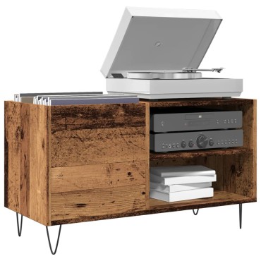 vidaXL Δισκοθήκη Παλιό Ξύλο 84,5x38x48cm από Επεξεργασμένο Ξύλο
