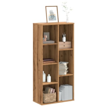 vidaXL Βιβλιοθήκη Αρτισιανή Δρυς 50x25x105cm από Επεξεργασμένο Ξύλο 1 τεμ.
