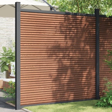 vidaXL Πάνελ Περίφραξης Καφέ 180x186cm από WPC