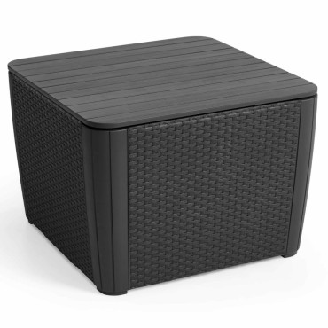 Keter Τραπέζι Κήπου Βοηθητικό Luzon+ Χρώμα Γραφίτη 57x57x43cm 1 τεμ.