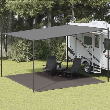 vidaXL Χαλί Σκηνής Ανθρακί 400 x 400 εκ.