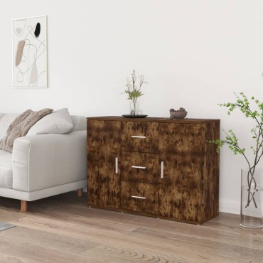 vidaXL Ντουλάπι Καπνιστή Δρυς 91x29,5x65cm από Επεξεργασμένο Ξύλο 1 τεμ.