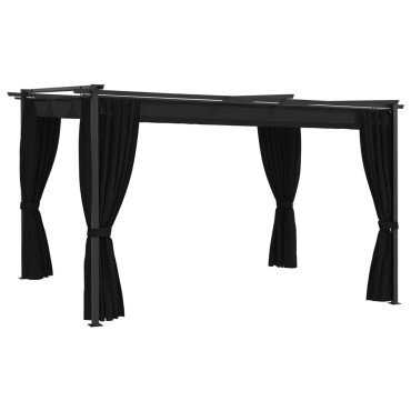 vidaXL Κιόσκι Ανθρακί 4 x 3 μ.