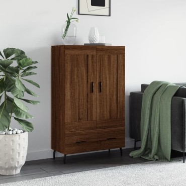 vidaXL Ντουλάπα Καφέ Δρυς 69,5x31x115cm από Επεξεργασμένο Ξύλο 1 τεμ.