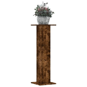 vidaXL Βάσεις Φυτών 2Τεμ. Καπνιστή Δρυς 30x30x95εκ. Επεξεργασμένο Ξύλο