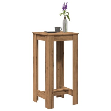 vidaXL Τραπέζι Μπαρ Αρτισιανή Δρυς 51x50x103,5cm Επεξ. Ξύλο 1 τεμ.