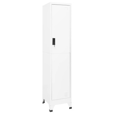 vidaXL Φοριαμός Λευκός 38x45x180cm Ατσάλινος 1 τεμ.