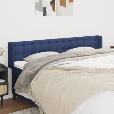 vidaXL Κεφαλάρι με Πτερύγια Μπλε 183x16x78/88cm Υφασμάτινο 1 τεμ.