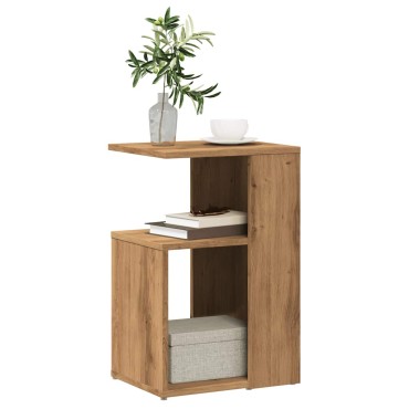 vidaXL Βοηθητικό Τραπέζι Αρτισιανή Δρυς 36x30x56cm Επεξ. Ξύλο 1 τεμ.