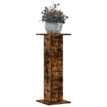vidaXL Βάσεις Φυτών 2Τεμ. Καπνιστή Δρυς 30x30x80εκ. Επεξεργασμένο Ξύλο