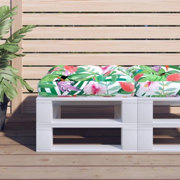 vidaXL Μαξιλάρι Παλέτας Πολύχρωμο 50x50x12cm Υφασμάτινο
