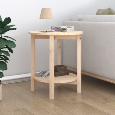 vidaXL Τραπεζάκι Σαλονιού 55x60cm από Μασίφ Ξύλο Πεύκου 1 τεμ.
