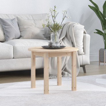 vidaXL Τραπεζάκι Σαλονιού 55x45cm από Μασίφ Ξύλο Πεύκου 1 τεμ.
