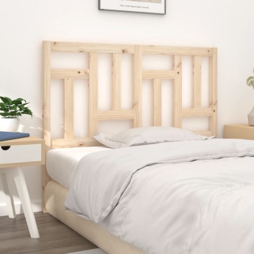 vidaXL Κεφαλάρι Κρεβατιού 145,5x4x100cm από Μασίφ Ξύλο Πεύκου 1 τεμ.