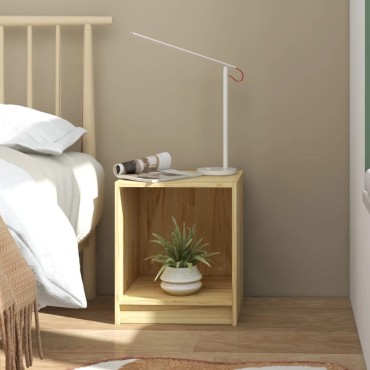 vidaXL Κομοδίνο 35,5x33,5x41,5cm από Μασίφ Ξύλο Πεύκου 1 τεμ.