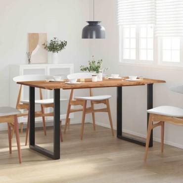vidaXL Τραπεζαρία 154x80x76cm από Μασίφ Ξύλο Ακακίας 1 τεμ.