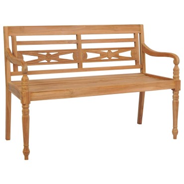 vidaXL Παγκάκι Batavia από Ξύλο Teak 120x51,5x84cm 1 τεμ.
