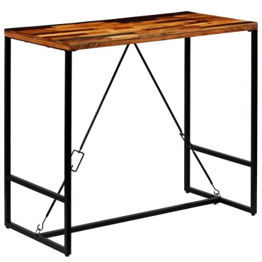 vidaXL Τραπέζι Μπαρ 120x60x106cm από Μασίφ Ανακυκλωμένο Ξύλο 1 τεμ.