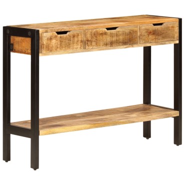 vidaXL Μπουφές με 3 Συρτάρια 110x35x75cm από Μασίφ Ξύλο Μάνγκο 1 τεμ.