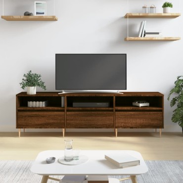 vidaXL Έπιπλο Τηλεόρασης Καφέ Δρυς 150x30x44,5cm Επεξεργασμένο Ξύλο