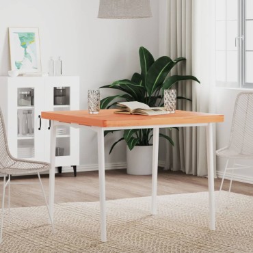 vidaXL Επιφάνεια Τραπεζιού Τετράγωνη 80x80x4cm Μασίφ Ξύλο Οξιάς 1 τεμ.