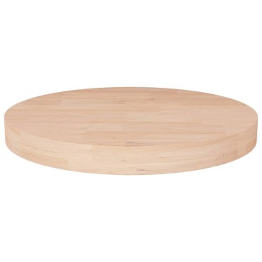 vidaXL Επιφάνεια Τραπεζιού Στρογγυλή 30x4cm Μασίφ Ξύλο Δρυς 1 τεμ.